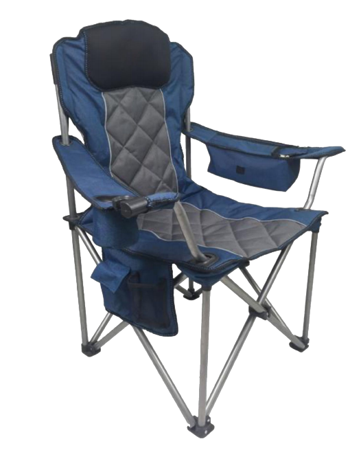 اضافي وڏي ڳري-ڊيوٽي ڊيلڪس ڪيمپنگ چيئر